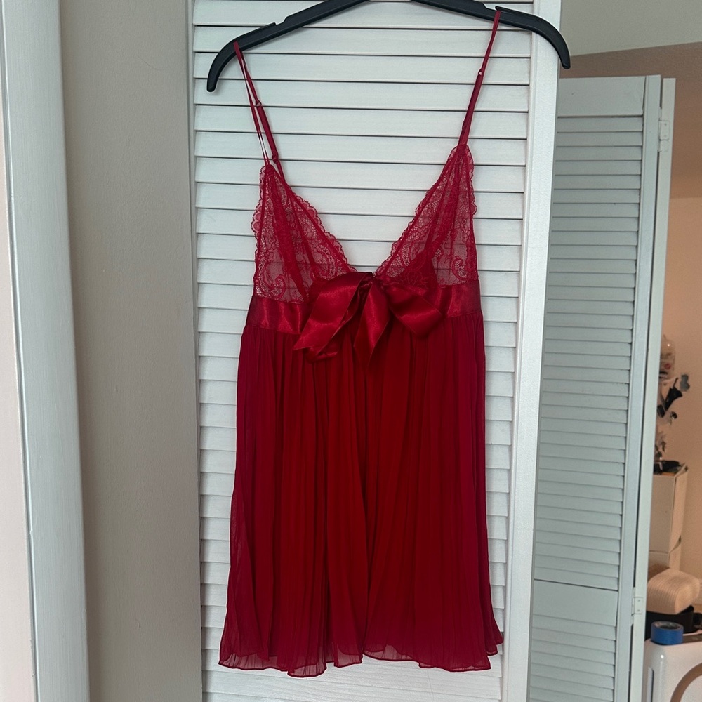 Victoria's Secret Scarlet Lace Chemise